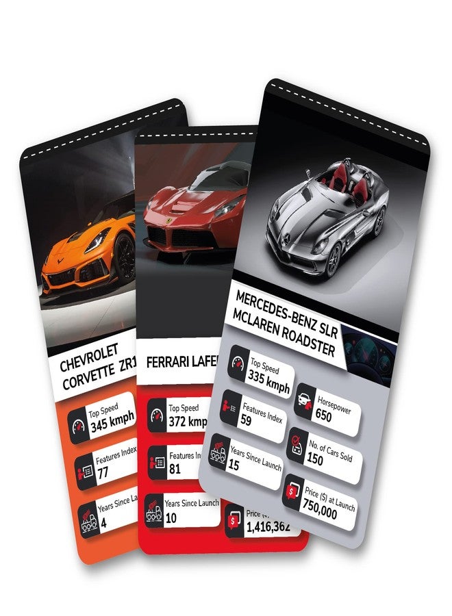 Kaizen MicroLessons Trump Card Game for Age 6-13. Learn While Playing. (Trumps: Cars) - Image 3